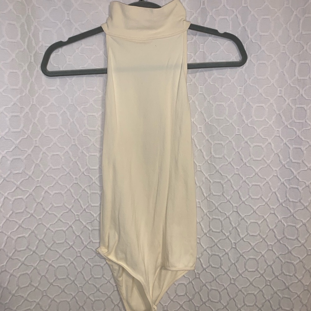 Free People Cream bodysuit